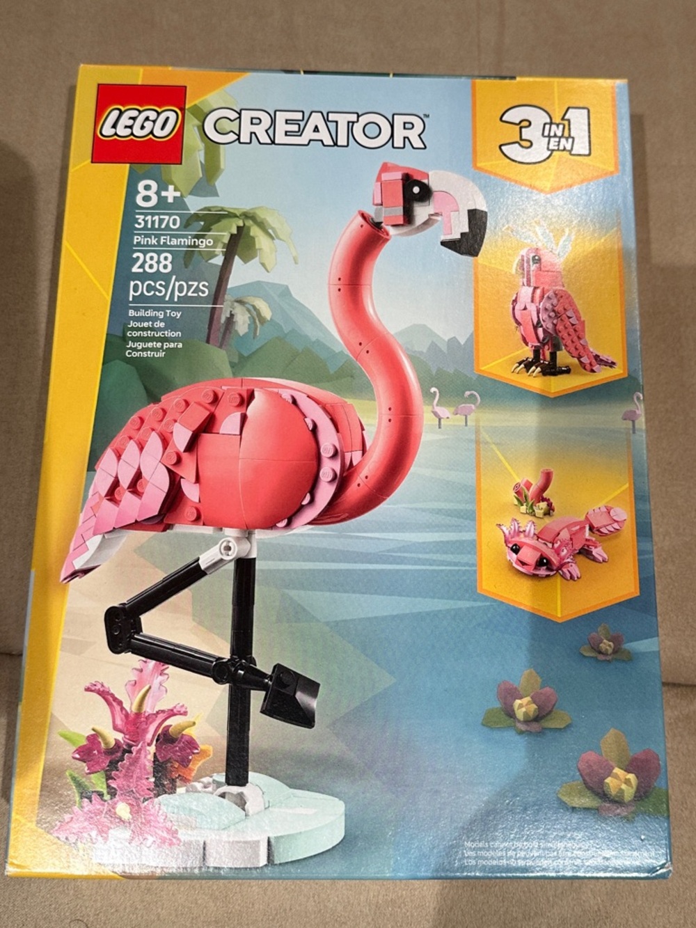 BRAND NEW IN BOX Lego Creator Pink Flamingo 3-in-1 - retails for $29.99